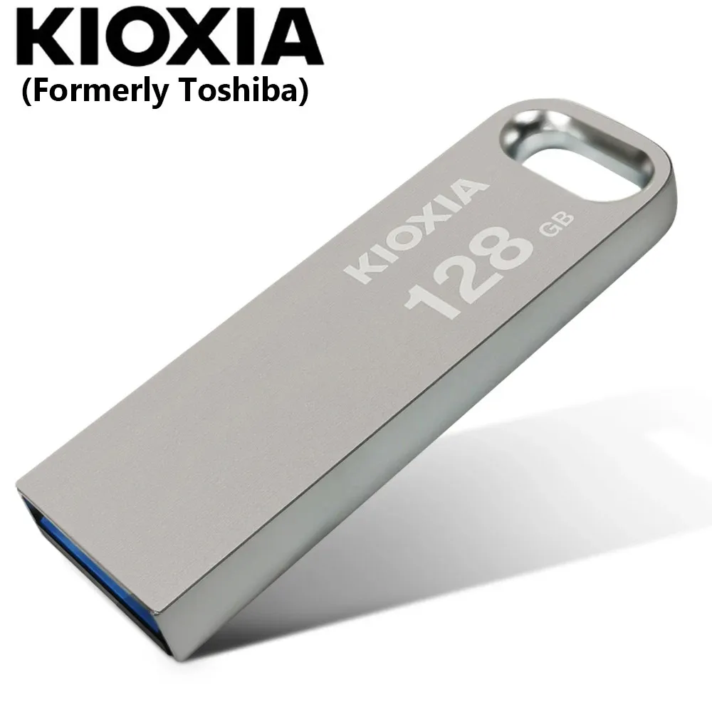 Drives Kioxia Transmemory U366 Pendrive USB Flash Drive 128 Go 3.2 Gen1 Haute vitesse de lecture 200 Mo / s Paunching Memory Stick Anciennement Toshiba
