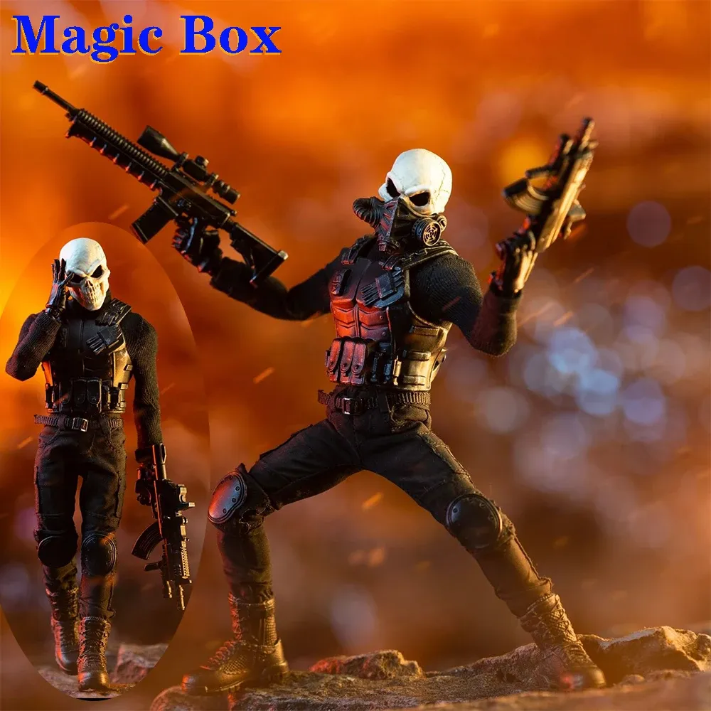 Dockor dlz.toys nwtoys 1/12 Special Forces Series US Task Forces Soldier Skull Sergeant Full Set Model 6 '' Action Figure Doll för fans