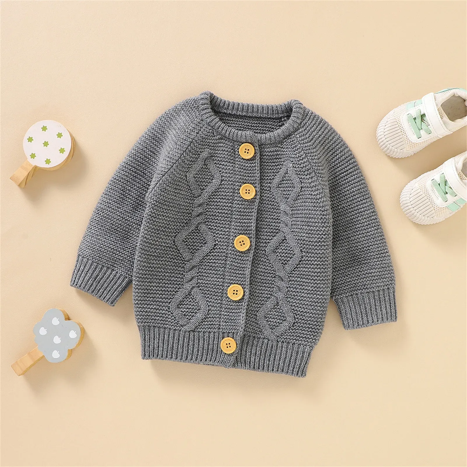 Pullover Baby Girl Säuglingsmantel Baby Girl Jungen Strick -Strickjacke Pullover warme Pullover Tops Kleinkind Säugling Solid Outerwear Dance Pullover Mädchen