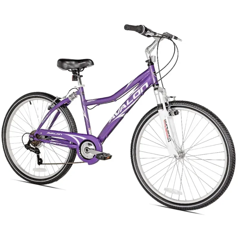 Bicicleta 26 pol.Avalon Comfort Feminino Full Suspension Hybrid Bike