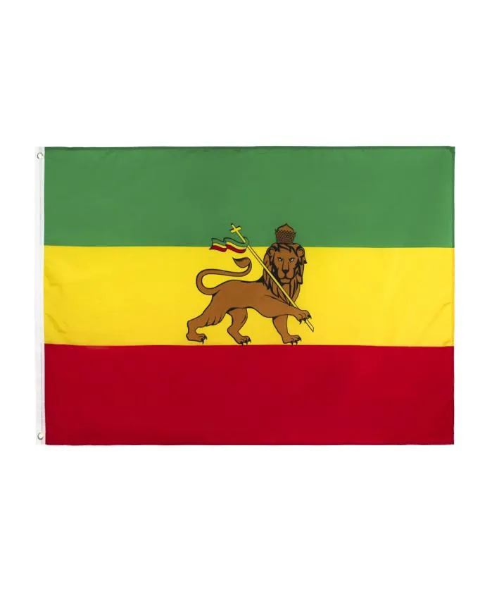 In Stock 3x5ft 90x150cm Ethiopia Ethiopian Rastafari Rasta Reggae Lion of Judah Flag for Indoor and Outdoor Banner4311297