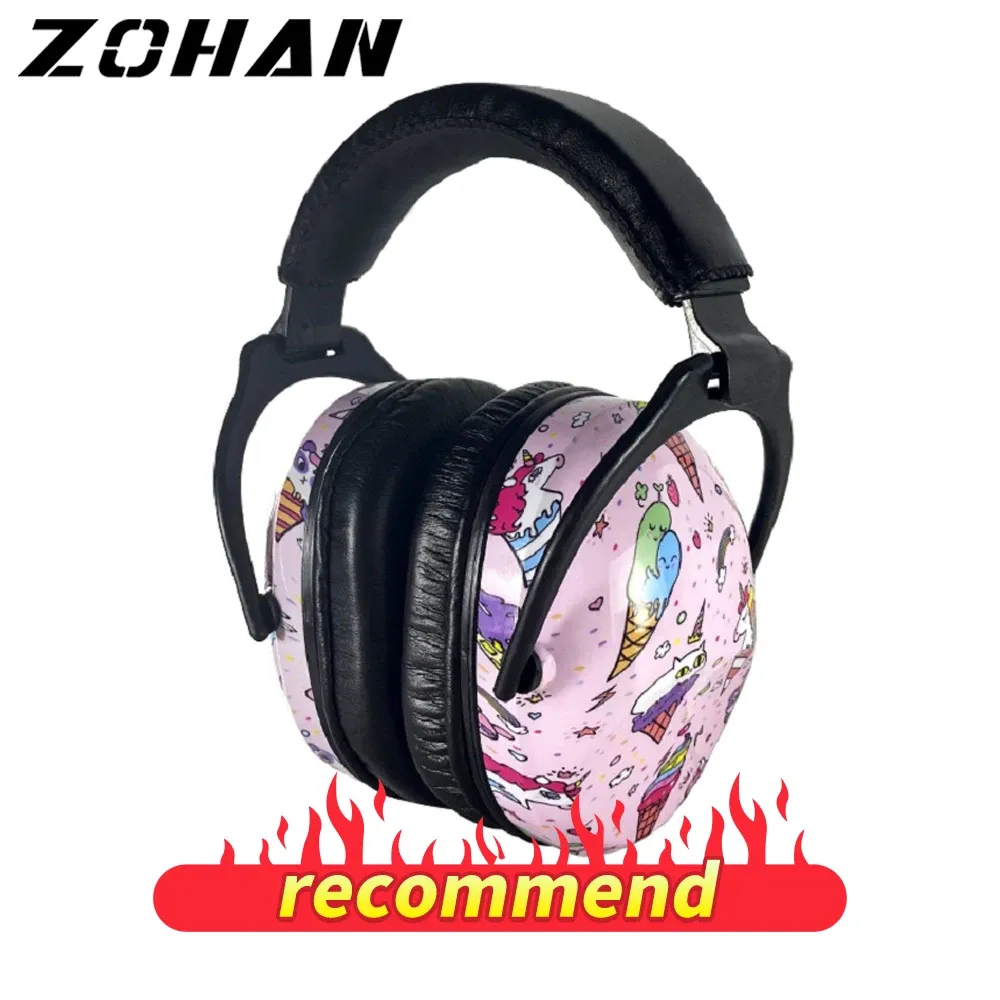 Accessoires Zohan Kids Earmuff geluid Reductie Earmuffs Hoofdset Hoorbescherming Defender voor kinderen Teutlers Hoorzitting Safety Ice Cream