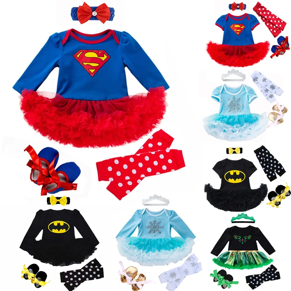 One-pièces fantaisie du Nouvel An Baby Girl Carnival Christmas Robe pour filles Spring Bebes Babi Holiday Infantil Clothing Party Tulle Kids Costume