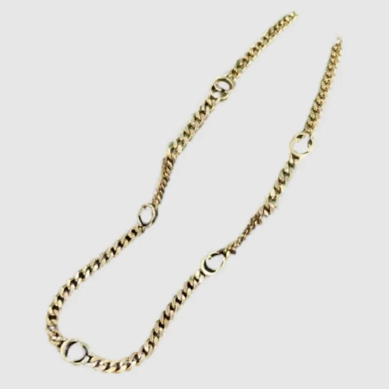 Populaire kettingen Designer Vintage Geplaatste gouden ketens voor mannen met hangletters Lang verstelbare Jewlery for Woman Necklace Luxe ZH217 B4