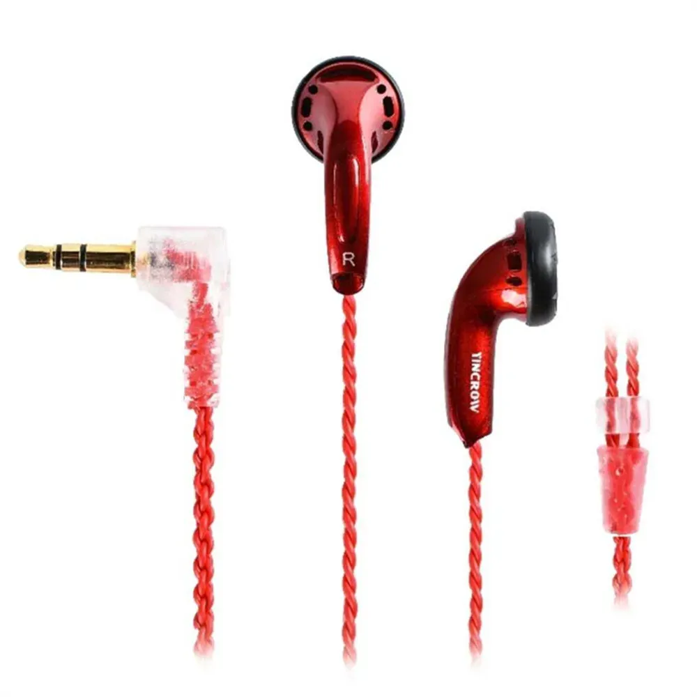 Headphones YINCROW RW9 3.5mm Inear Earphones flat head earbuds professional fever HIFI fever Bass Sound Quality Earphone