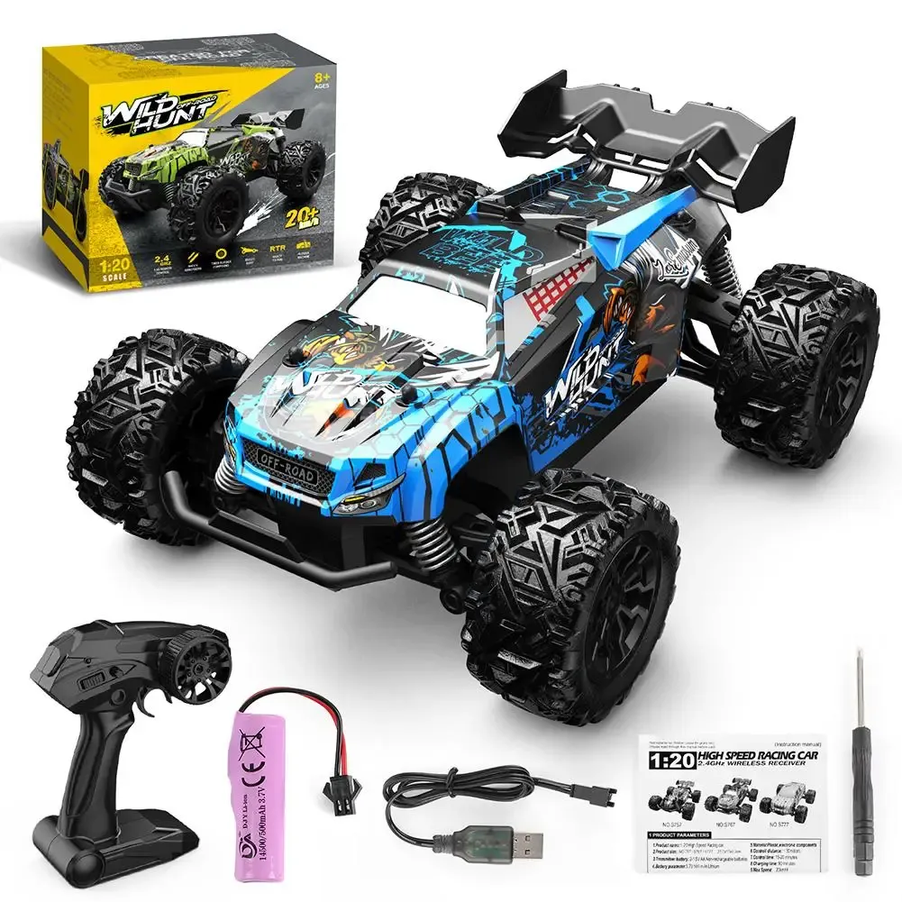 Bilar 2.4G fjärrkontrollbil 4WD RC Drift Car 20KM/H Power Motor Independent Stötdämpare Antikrasch RC Vehicle Children Toys Gift