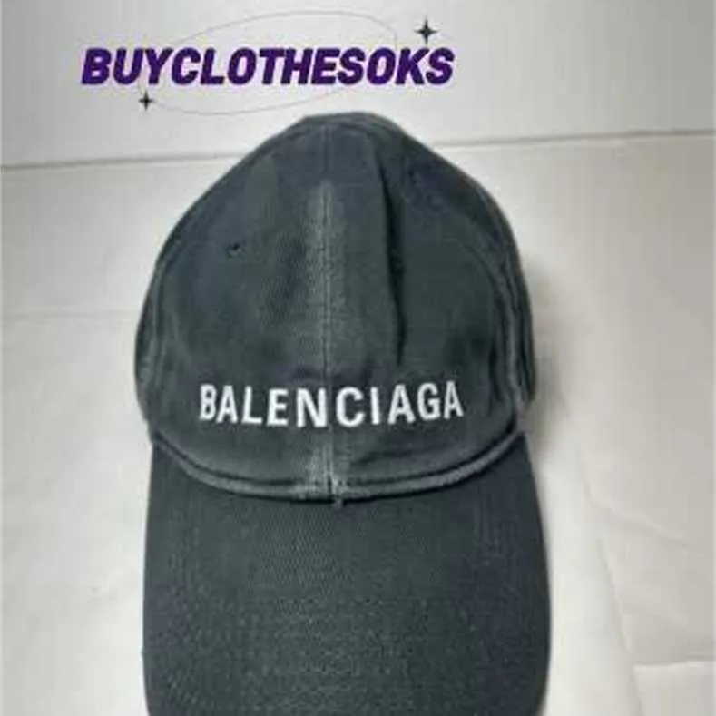 Baseball Cap Designers Hats Luxurys Sport Style Baseballcaps Hat Gift BLNCIAGA Men's Vintage Grey Hat True Paper Work Medium Made in Italy wl