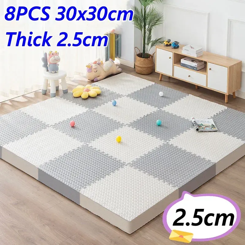 أنشطة الحصير لملعب الأطفال حصيرة ثخانة 2.5 سم 8pcs الحصير tatame طفل حصيرة playroom play الحصير الحصير