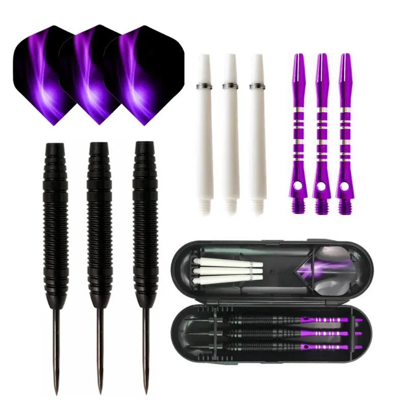 Dart 3st/set 22g Hard Tungsten Steel Needle Darts Set med aluminiumstång och förvaringslåda Byt ut Dart Outdoor Entertainment