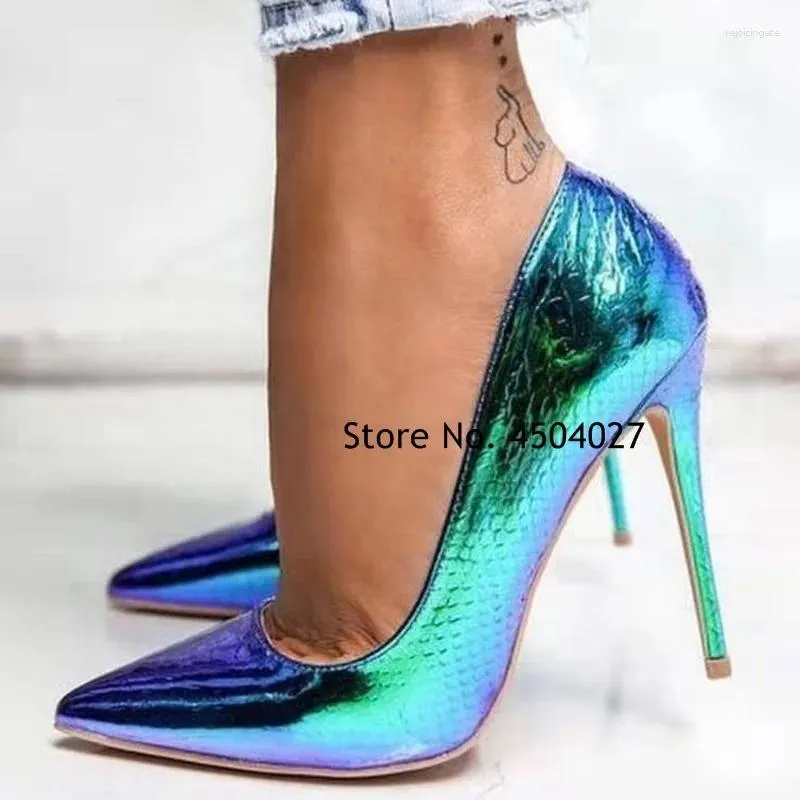 Snakeskin colorful heels best sale