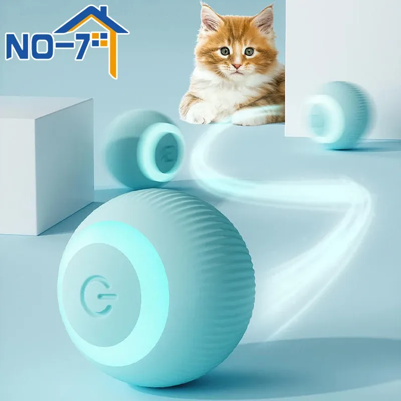 Contrôler le chat interactif balle intelligente Cat Toys Electronic interactive Toy Toy Toy Indoor Automatic Rolling Magic Ball Cat Game Accessoires