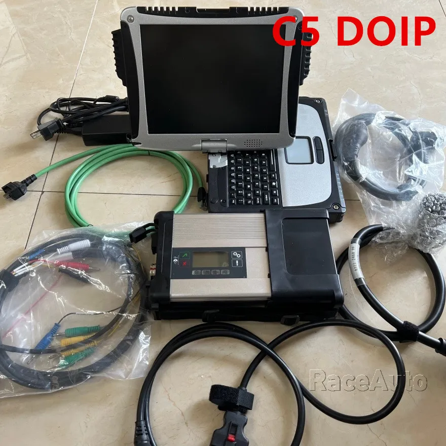 V2023.09 DOIP MB SD Connect C5 MB Star C5 Diagnos Scanner Plus CF19 Laptop med DTS/Vediamo Engineering Soft-Ware SSD Win10