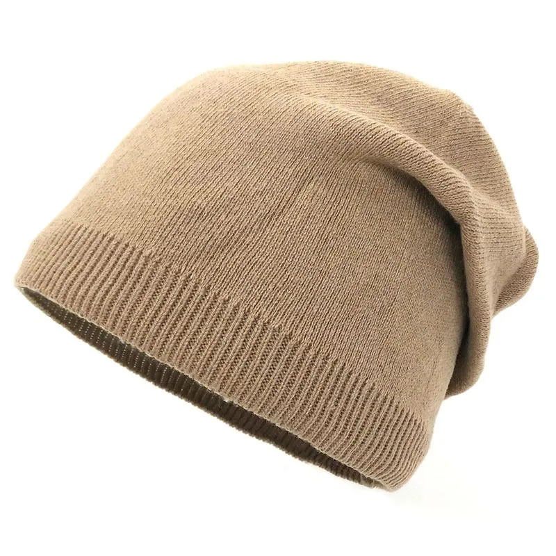 Autumn Winter Designer Women Beanie Hat Simple Soft Thin Knitted Hats Outdoor Warm Cold Proof Fashion Bonnet Cap