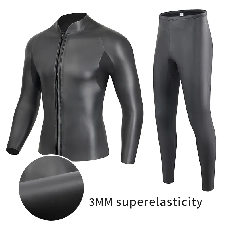 Abiti da 3 mm Cr Wetsuit Neoprene Uomo Top Suit Collaging Alevato Surf Elastico Surking Winter Snorkeling Stupia di protezione UV QuickDrying UV