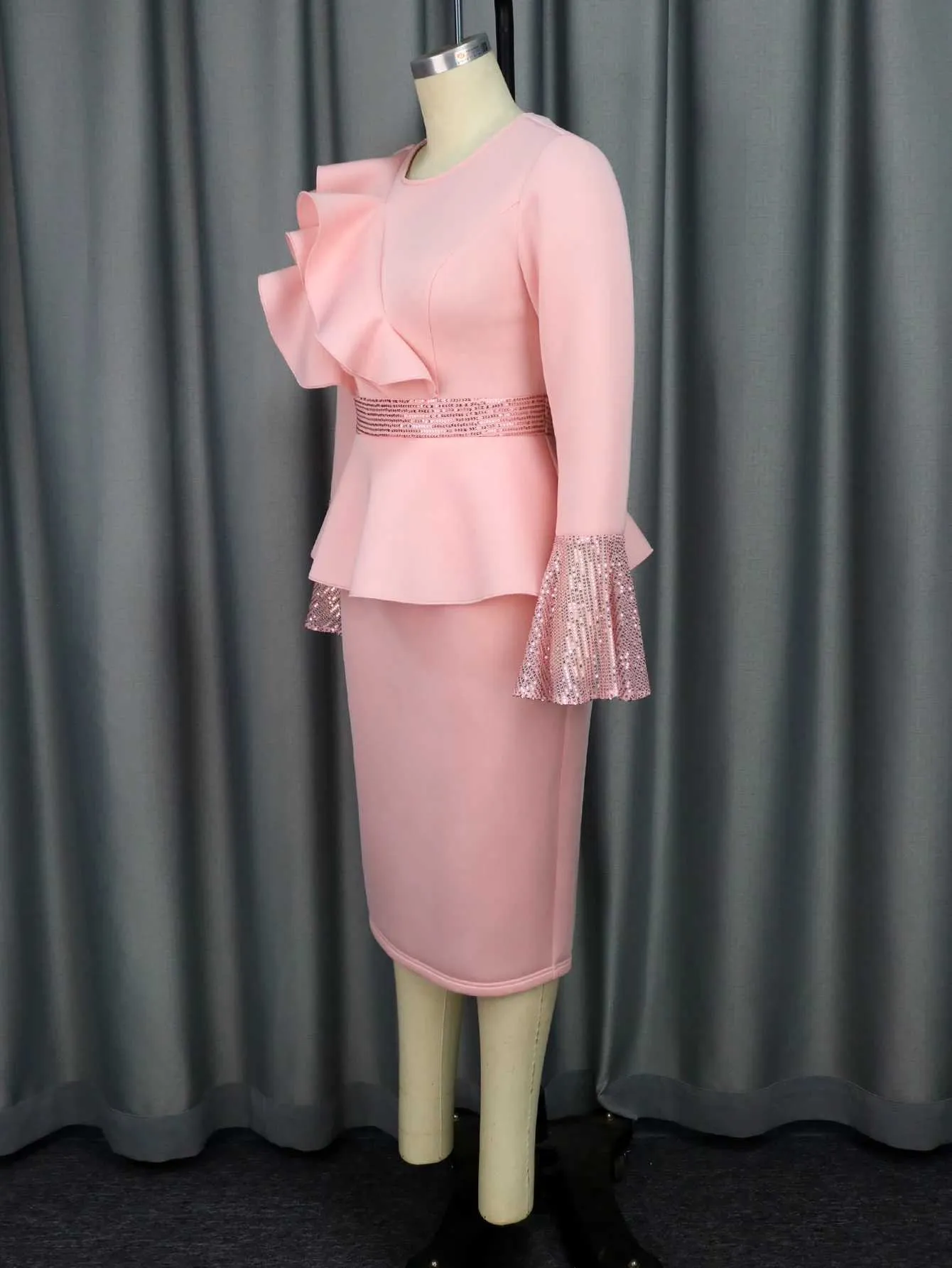 pink church dress Diana Couture 8738-Pink, / 18 Introducing the Lily And Taylor 4904 Diana Couture Dress 8629-Pink, Pink
