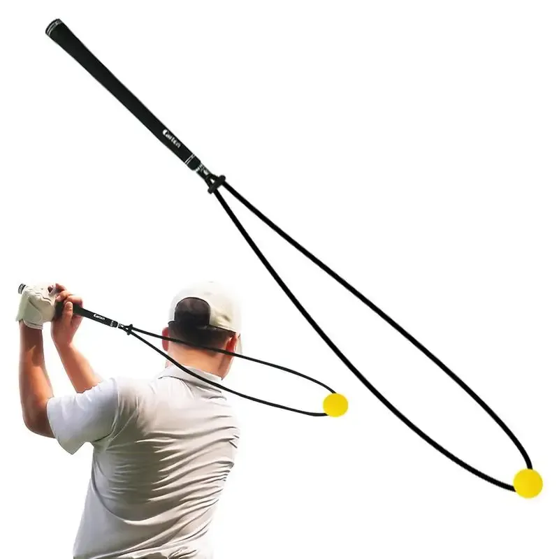 AIDS Langable Golf Swing Training Aid Übung Seiltrainerausrüstung mit Aufbewahrungsbeutel Übung Nicht -Slip für Flexibilität Rhythmus Geschwindigkeit