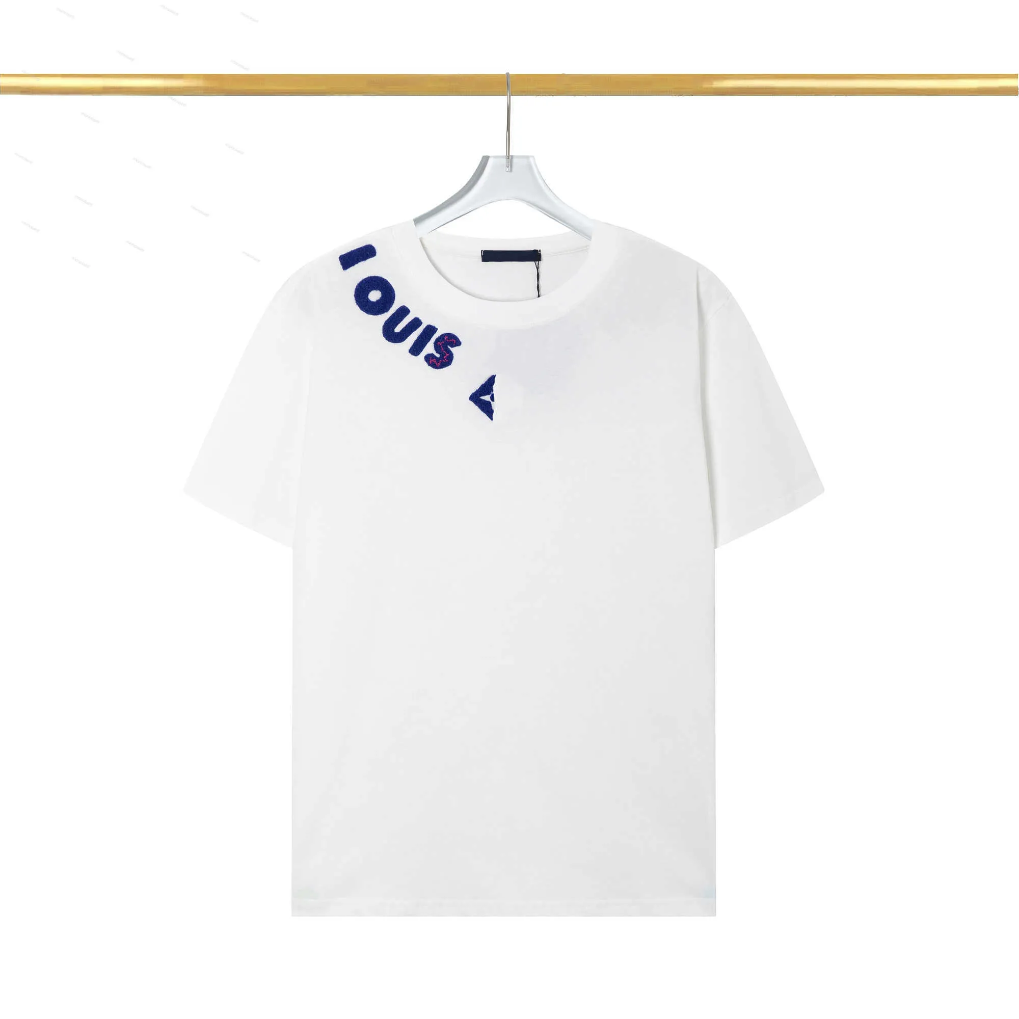 24SS Дизайнерская футболка мужская футболка Unisex Fashion Fashion Lose Cotton с коротким рукавом для печати с короткими рукава