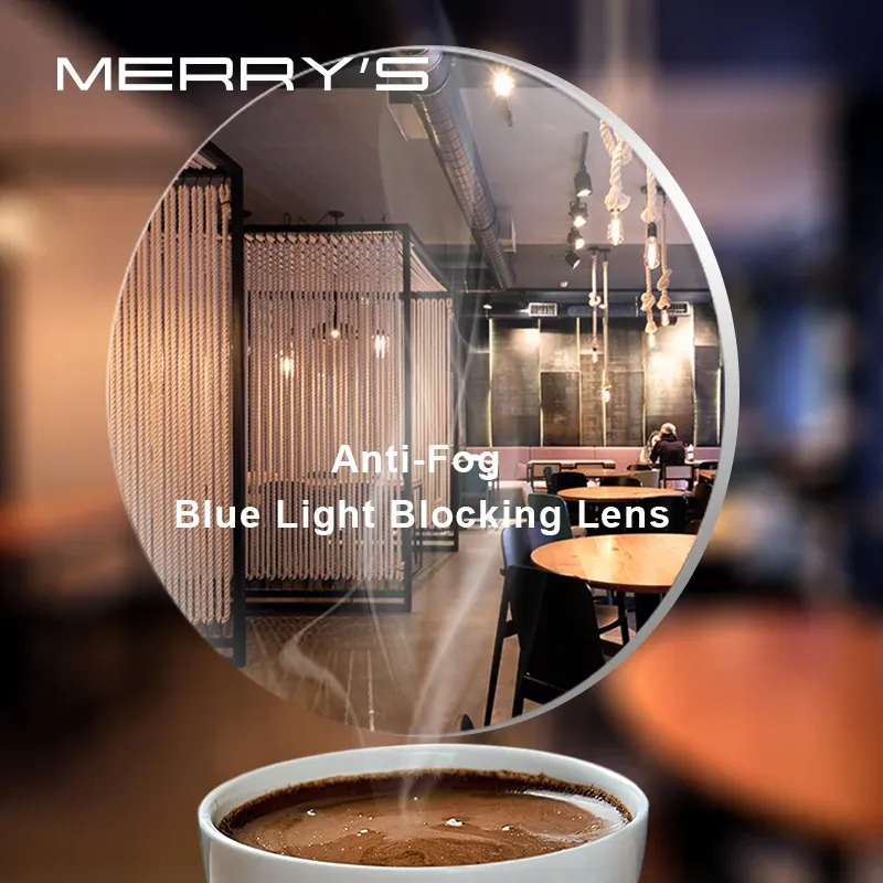 Filters Merrys Antifog Blue Light Blocking Series Optical Prescription Glasses Lens Cr39 Resin Aspheric Glasses Anti Fog Lens