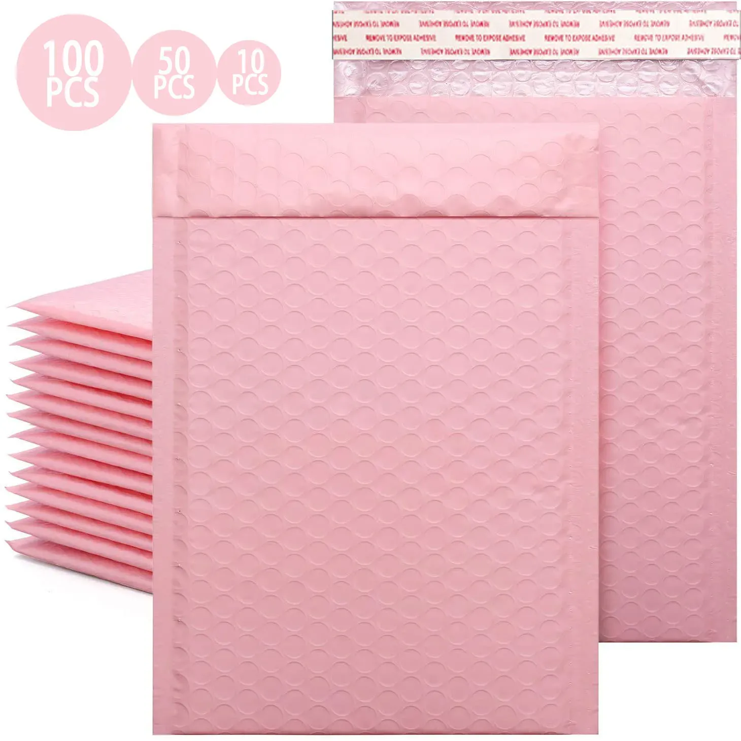 Bolsas Pink Bubble Mailer Envío de burbujas Bagble Bag Mailer Autoatal Bolsas Correo