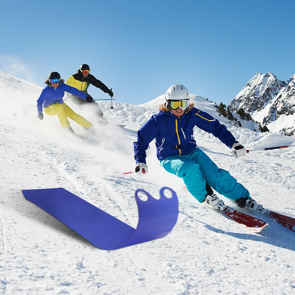 Tubes Winter Snow Sled Portable Foldable Snowboards Flexible Roll Up Skiing Board For Children Adult Sledge Snow Skiing Accessories