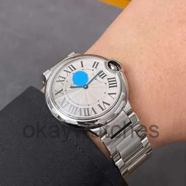 Cadran fonctionnant les montres automatiques Carter Mediater Off Off Achet New Natural Watch Blue Balloon Steel W 6 9 0 1 Z 4