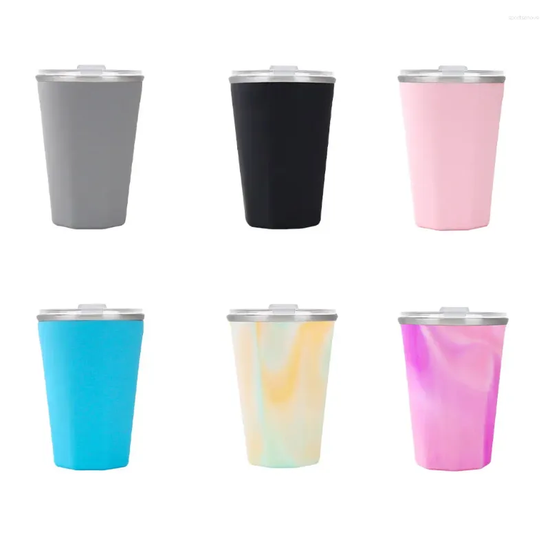 Tasses refroidissantes tasse simple style 330 ml d'été réutilisable maison lavable tasse extérieure