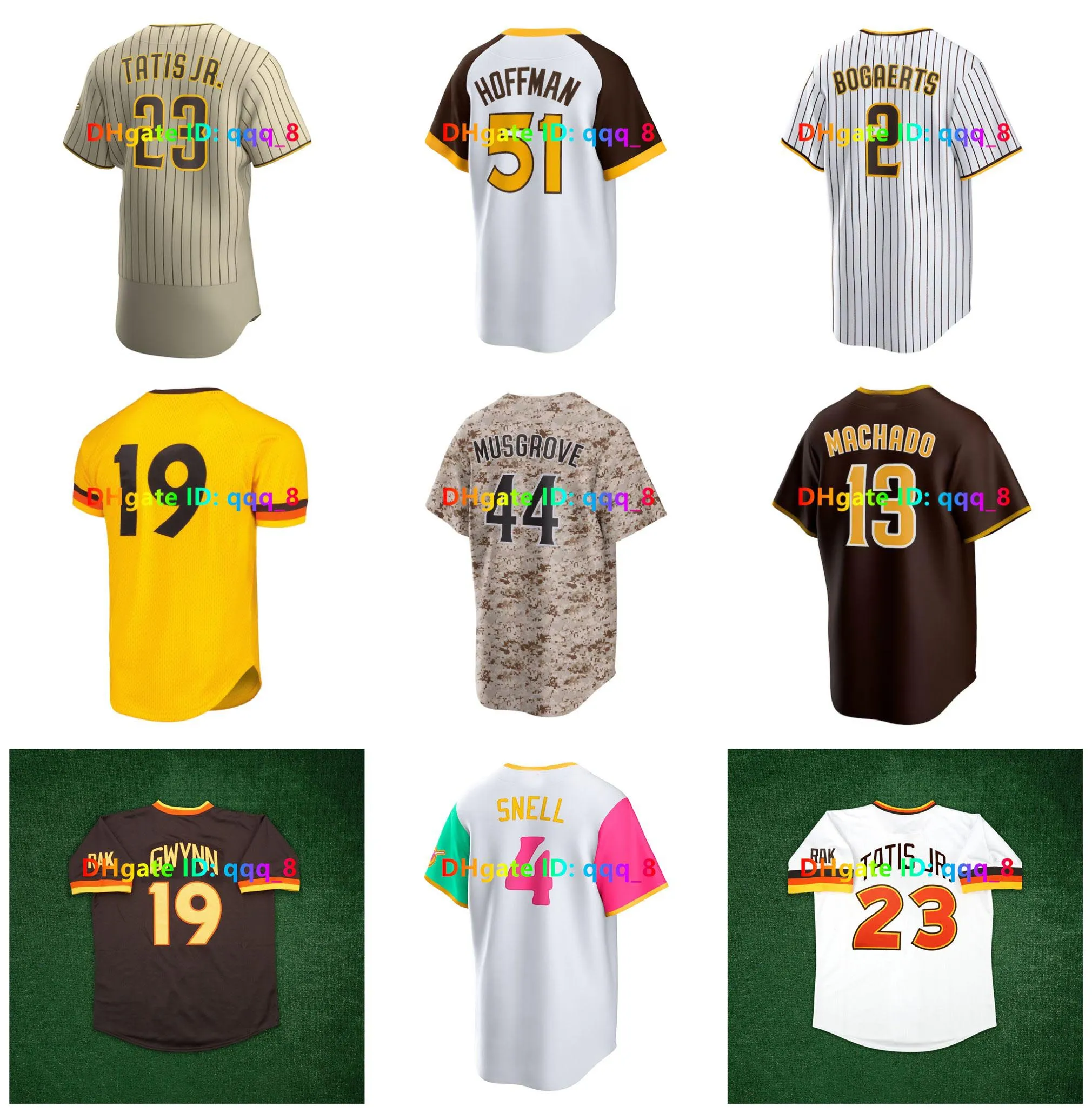 Fernando Tatis Jr. Jackson Merrill Tony Gwynn Sd Padres Baseball Jersey Ha-Seong Kim Manny Machado Xander Bogaerts Michael King Dylan cesse Trevor Hoffman Size S-4XL