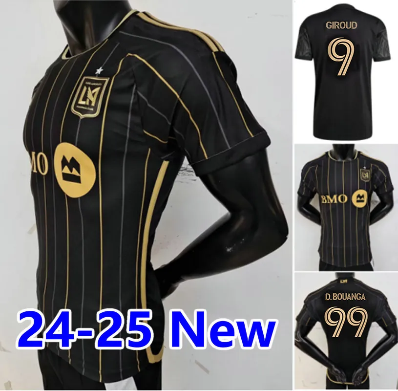 LAFC 24 25 Los Angeles FC Soccer Jerseys Giroud Bale Vela Atuesta Football Shirt 2024 2025 Ginella Acosta Chiellini Ilie D.Bouanga Hollingshead Men Kids Uniforms