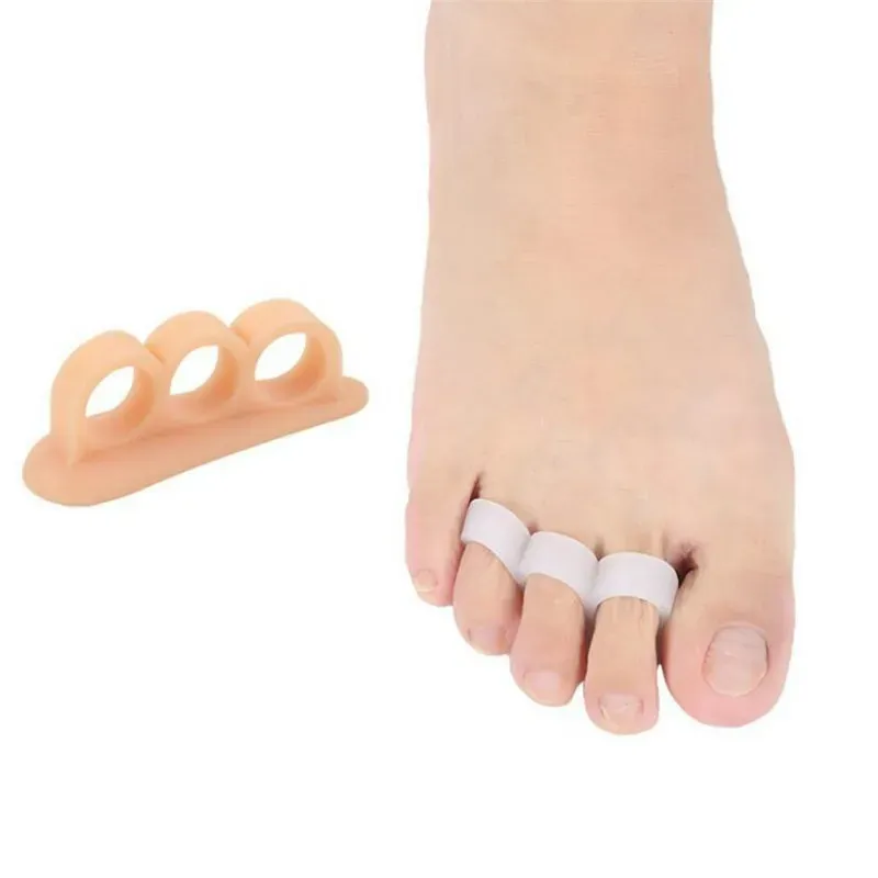 Trattamento 1PAIR silicone gel gel martellino correttore piastro di punta per le dita del piede di punta del piede di supporto per il gel di supporto per gel