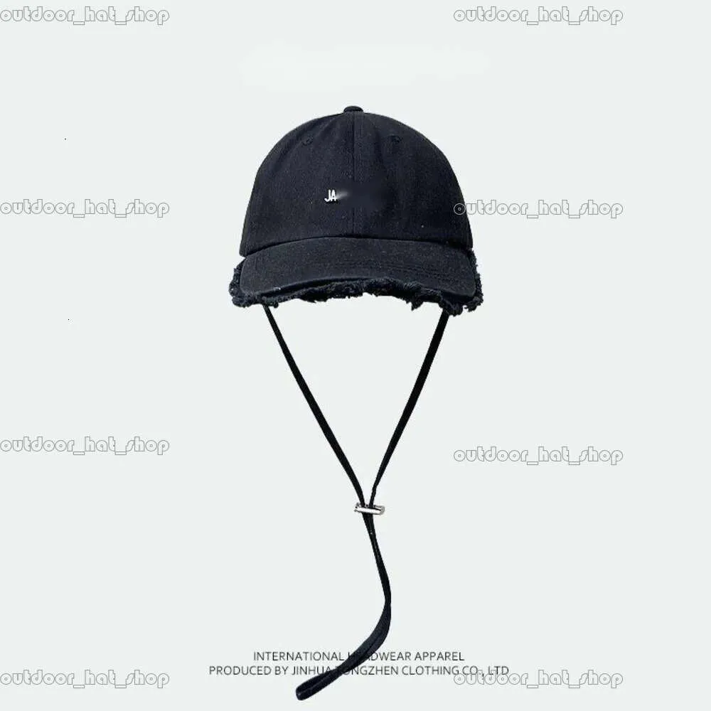 Jacquemues borse nuovo jacquemes hyunya stesso stile sfregato cappello da baseball cappello da donna cappello da sole per la lingua solare con corda di vento 744