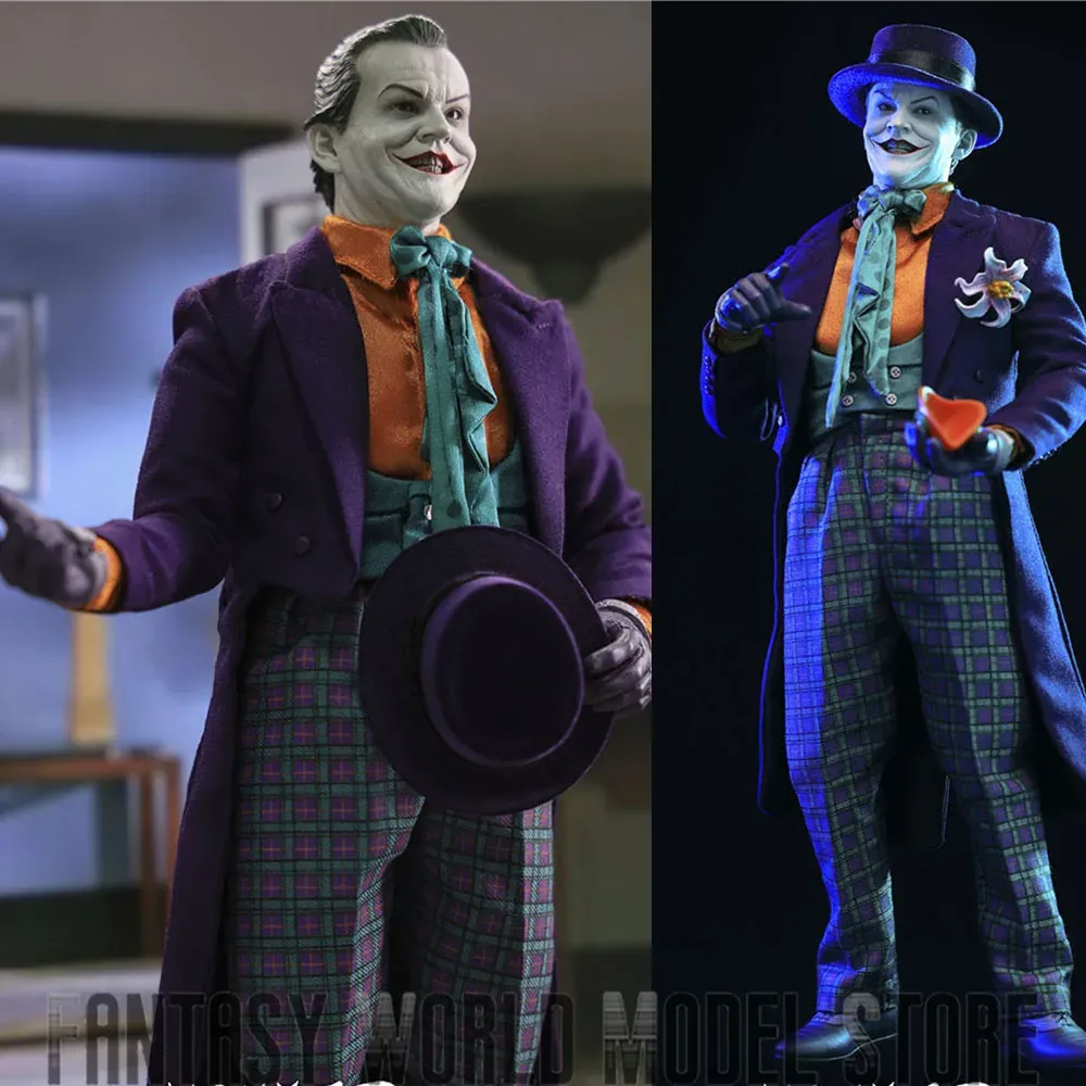 Dolls Mars Toys MAT002 1/6 Scale 1989 Clown Jack Nicholson Full Set Collectible 12'' Male Action Figure Model Doll For Fans Best Gifts
