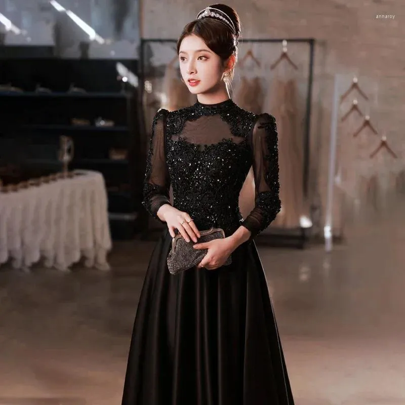 asymmetrical neckline formal dress One shoulder neckline asymmetrical floor length evening dress – JiMiss  Dresses main image 0