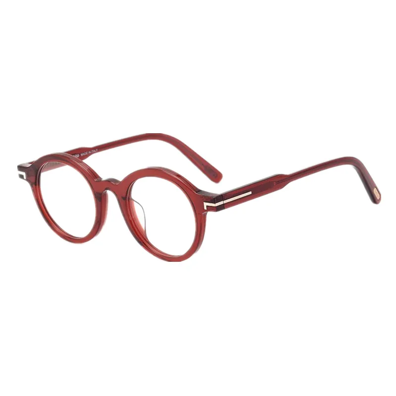 NEU Individual Vintage Round Small Frame Unisex Bt664 Italien Pure-Plank Fullrim-Brille 45-22-145 für verschreibungspflichtige Brillenbrillenbrille Fullset Design Hülle