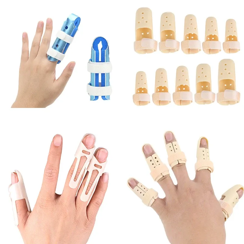 Behandlung 1pcs Fingerschienenscheibenklammer Arthritis Gelenkkorrektor Fingerstütze feste Finger -Glättungstrape orthopädische Korrektur -Korrektur -Tool