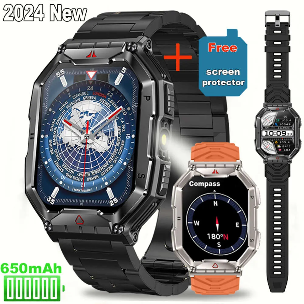 Smart Watch with Flashlight Compass Outdoor Sports Watch Inch