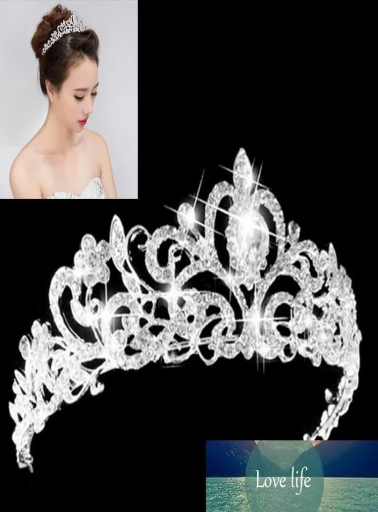 Hairjewelry Charm Tiaras och Crowns Weddings Tiara Bridal Crown Wedding Tiaras för brudar6741709