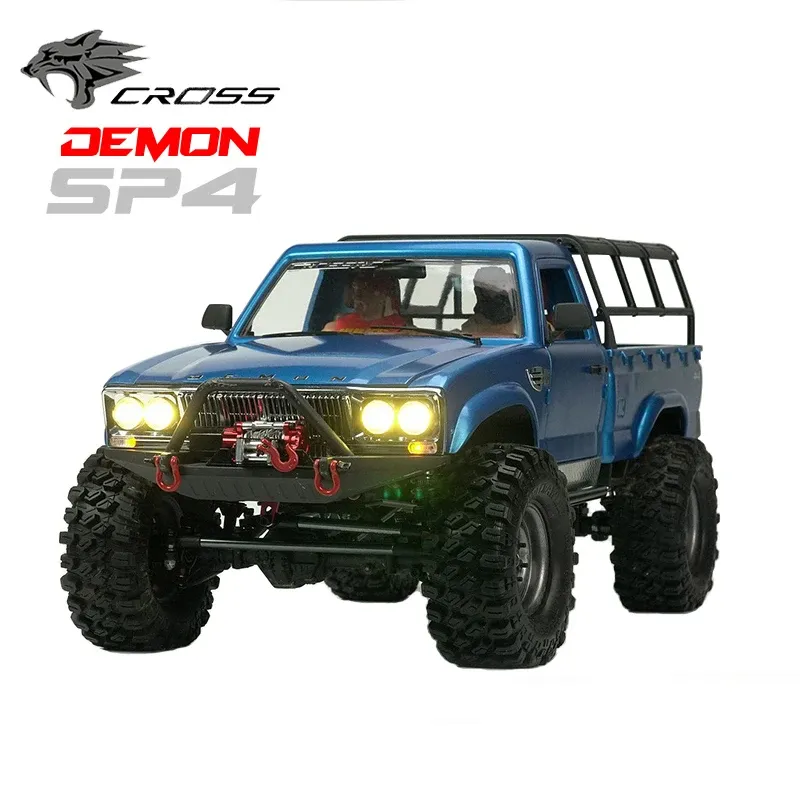 Bilar crossrc demon sp4 4x4 4wd kit hårt skal 1/10 rc modell bil crawler pickup vuxna barn leksaker