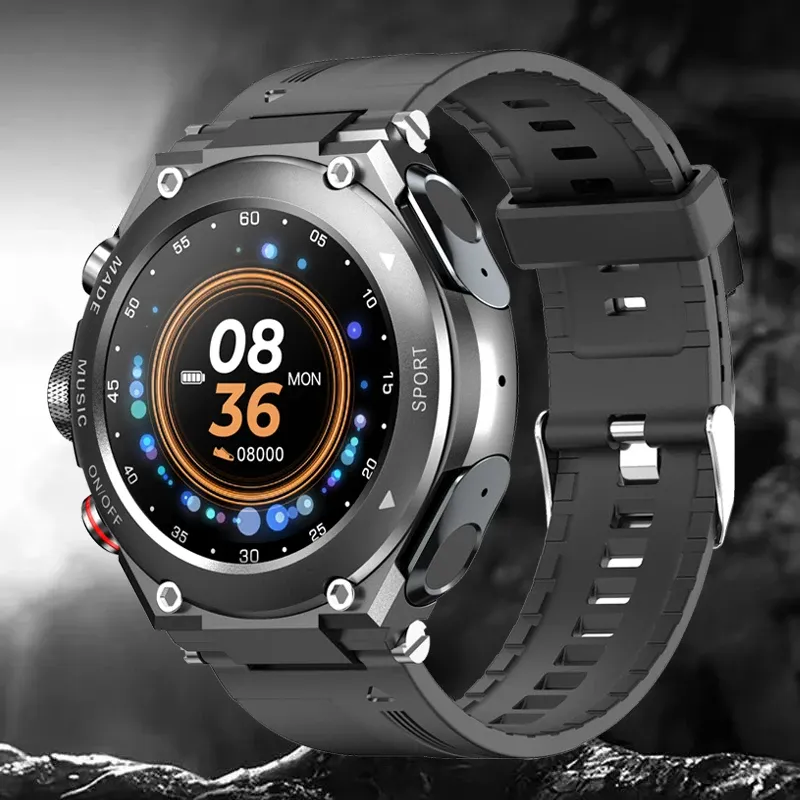 Watches New Smart Watch T92 mit Ohrhörer 3 in 1 Fitness -Tracker -Musikarmband mit Lautsprecher Herzfrequenzmonitor Sport Smart Watch