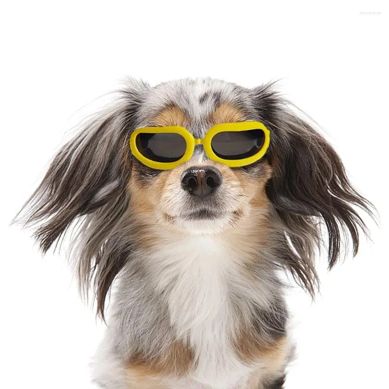 Hundkläder husdjur lätt slitage vindtät valp små skyddsglasögon uv skydd justerbara doggy sungalssses