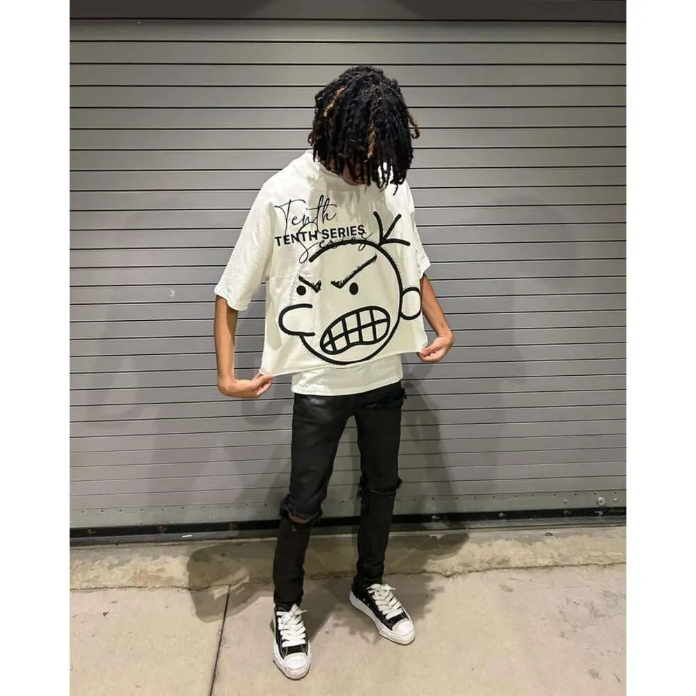 Y2K Streetwear Men Women Clothing Cartoon Kid Grafische afdruk Korte mouw Haruku Hip Hop Trendy Nieuw oversized T -shirt