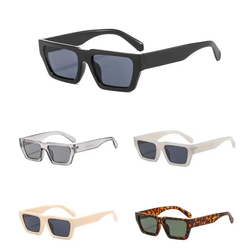 Sunglasses Retro square frame sunglasses for womens fashion Tren Shades sunglasses for punk fashion retro hip-hop womens glasses UV400 J240423