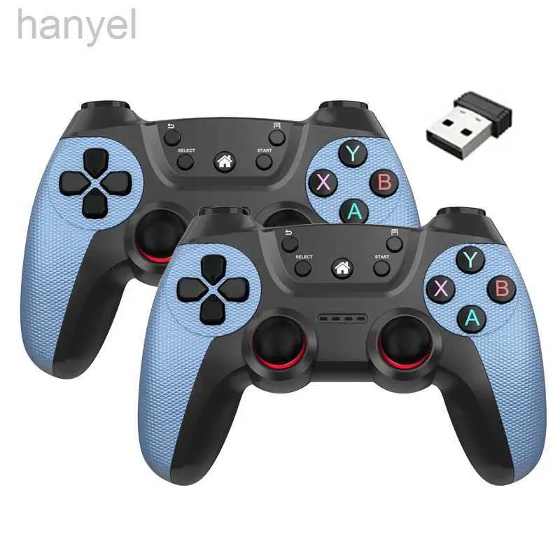 Spelkontroller Joysticks 2.4G Wireless Doubles Gamepad för Windows PC /Android TV Two-Player Game Controller för Game Box /PC /Android TV Box Joystick D240424