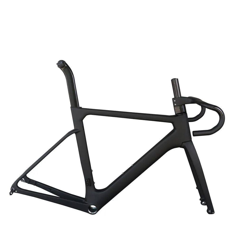 Aero Type Internal Cable Carbon Fiber Disc Road Bike Frame TT-X42 T47 Thread Bottom Bracket Max Tire 700X28C