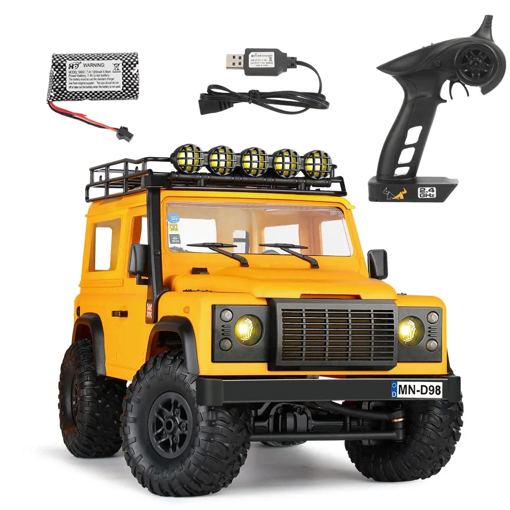 Cars MN98 1:12 Model RTR Version RC CAR 2.4G 4WD RC Rock Crawler Defender Pickup Remote Control Truck For Boys Gifts Toys