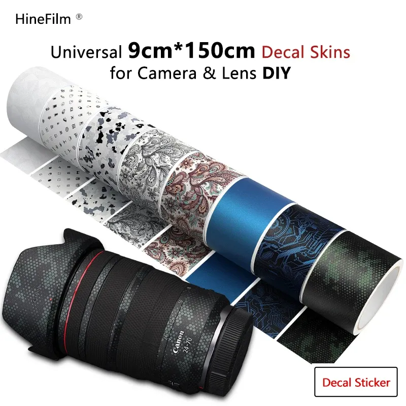 Filters Universal 90mmx1.5m Lens Decal Hud för Sony Lens för Nikon Lens för Fuji Lens Stickers Protector Antiscratch Cover Film