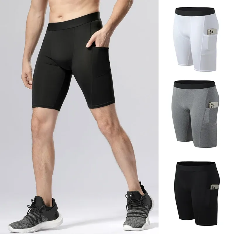 Shorts heta män snabb torr kort mens komprimering kör tights gym fitness sport shorts leggings manliga underkläder