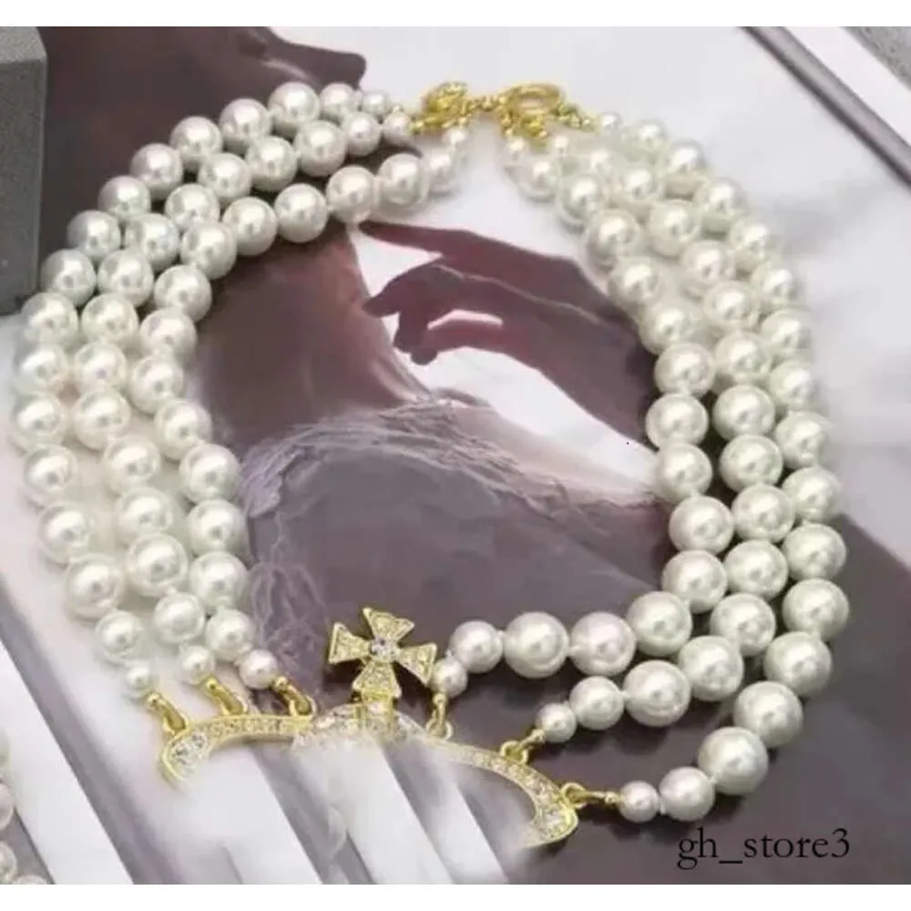 Designer multistrato perle ringestone orbita di lusso clavicle chain clavicle collane baroche perla collane da donna collane per feste di nozze gitone di gioielli alta 739 739