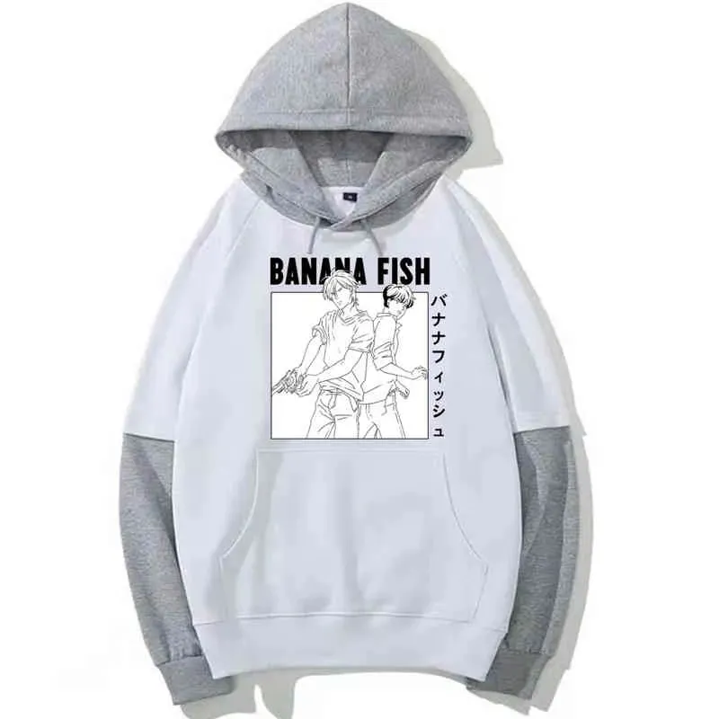 Anime Banana Fish Ash Lynx Printed Hoodie Harajuku Casual Long Sleeve Hoodie Sudaderas Con Capucha