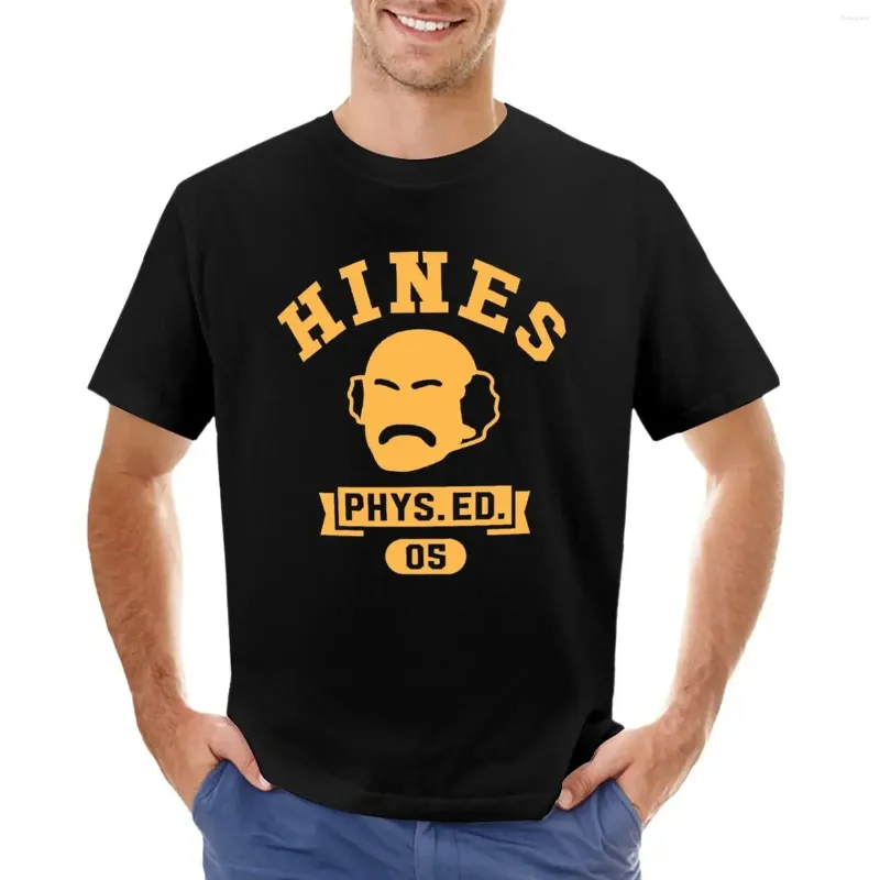 Tanques masculinos Hines Phys.Ed.T-shirt Summer Top Kawaii Roupos Sweat Boys Whites for Men