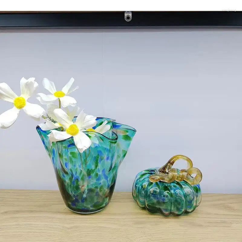 Vasi colorati vetro trasparenti vaso idroponico floreale pentole decorative Dispositiva decorazione della scrivania decorazione moderna floreale